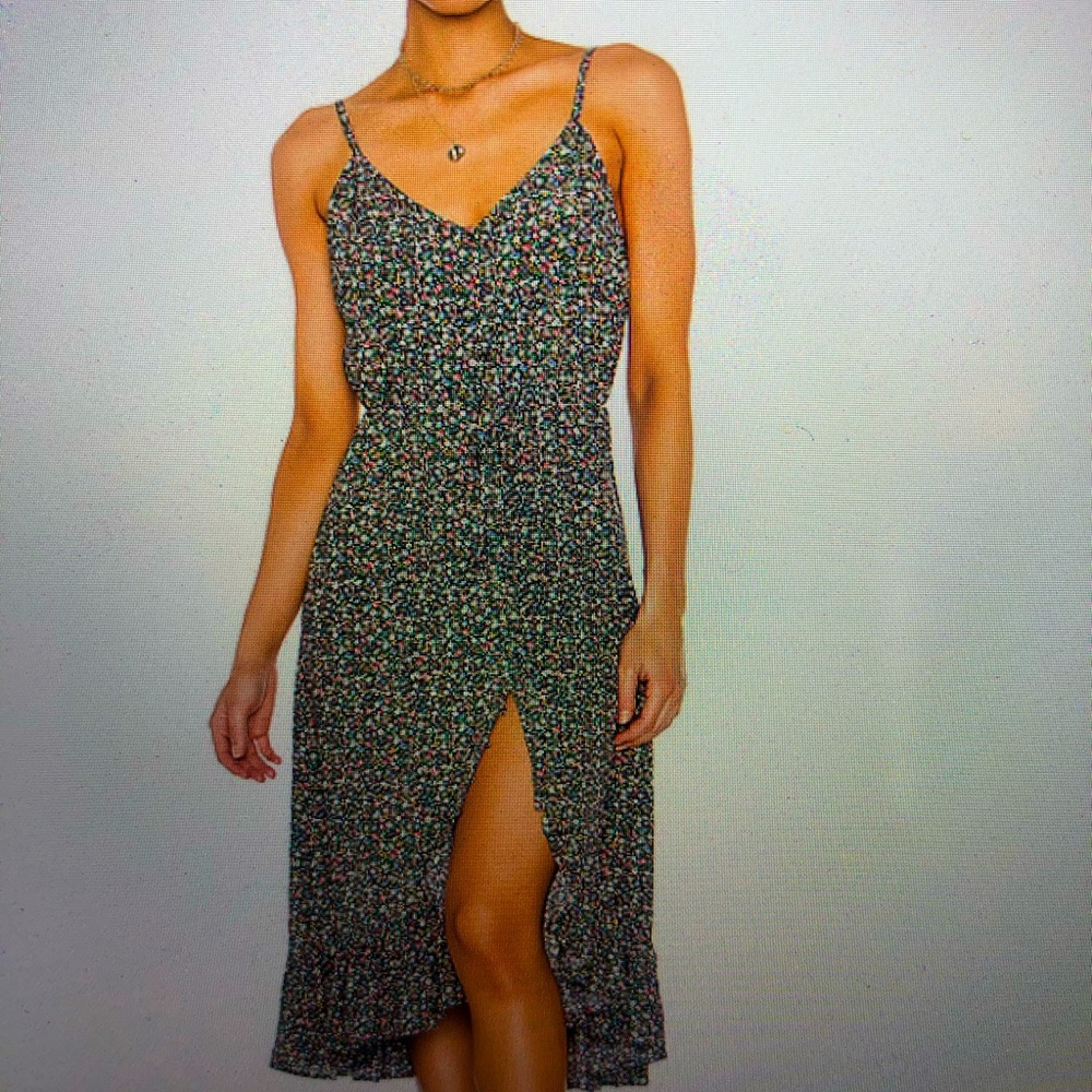 Rails Freesia Frida print high-low dress